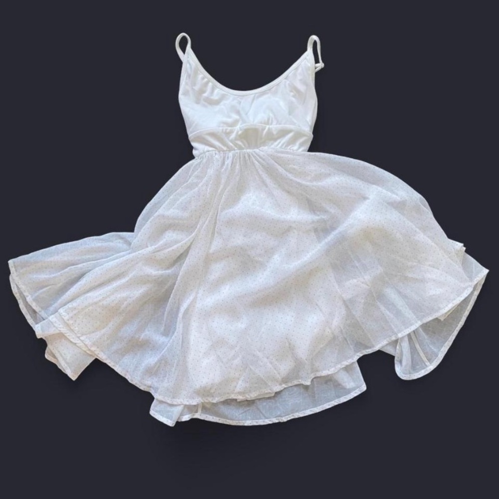 Elegant White Spaghetti Strap Dress